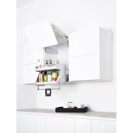 Etagère escamotable Imove 2 niveaux pour caisson de 600mm, Gris Etagère escamotable Imove 2 niveaux pour caisson de 600mm, Gris