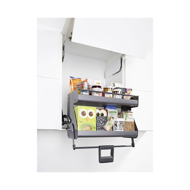 Etagère escamotable Imove 2 niveaux pour caisson de 600mm, Blanc