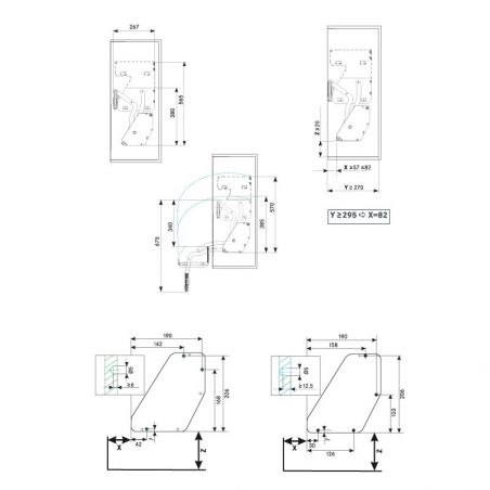 Etagère escamotable Imove 2 niveaux pour caisson de 600mm, Blanc Etagère escamotable Imove 2 niveaux pour caisson de 600mm, Blanc