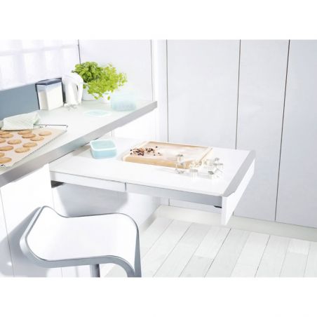 Ferrure de table extractible TopFlex pour caisson de 450mm à 900 mm, Argent Ferrure de table extractible TopFlex pour caisson de 450mm à 900 mm, Argent