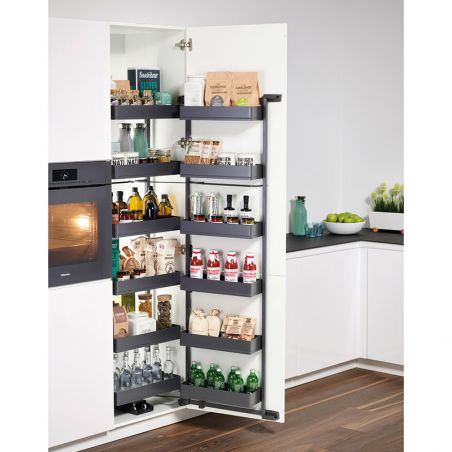 Armoire coulissante et pivotante Tandem 2 Arena Pure pour caisson de 600mm, Anthracite Armoire coulissante et pivotante Tandem 2 Arena Pure pour caisson de 600mm, Anthracite