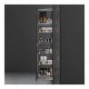 Armoire coulissante complète 6 corbeille pour caisson de 300mm, Fil rond chromé Armoire coulissante complète 6 corbeille pour caisson de 300mm, Fil rond chromé