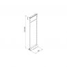 Armoire coulissante complète 6 corbeille pour caisson de 300mm, Fil rond chromé Armoire coulissante complète 6 corbeille pour caisson de 300mm, Fil rond chromé