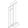 Armoire coulissante complète 6 corbeilles pour caisson de 400mm, Anthracite Armoire coulissante complète 6 corbeilles pour caisson de 400mm, Anthracite