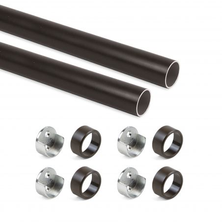 Kit tube de penderie circulaire Ø28, 0,75 m, Moka Kit tube de penderie circulaire Ø28, 0,75 m, Moka