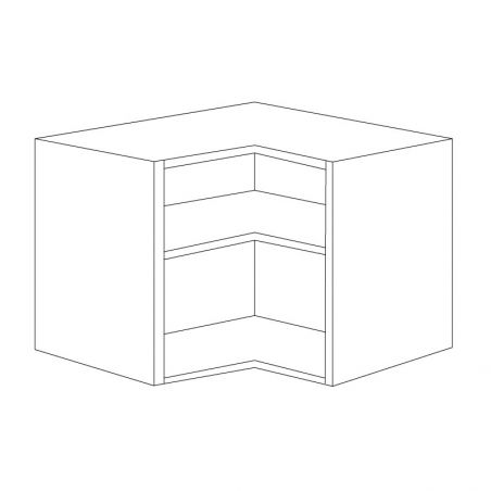 Caisson bas d'angle 2 portes, Hauteur 800mm, Largeur 930mm, Blanc Caisson bas d'angle 2 portes, Hauteur 800mm, Largeur 930mm, Blanc