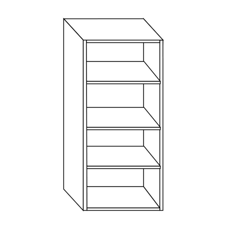 Caisson armoire, Hauteur 1300mm, Largeur 600mm, Blanc