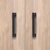 Lot de 5 poignées Tanger, L147.5mm, entraxe 128mm, Zamak , Noir Lot de 5 poignées Tanger, L147.5mm, entraxe 128mm, Zamak , Noir
