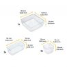 Kit de 10 organisateurs Cube pour tiroirs, Plastique, Transparent Kit de 10 organisateurs Cube pour tiroirs, Plastique, Transparent