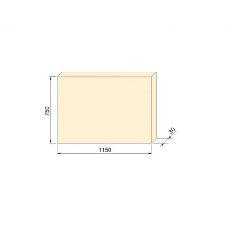 Plateau de table, 1150x750mm, Finition chêne Plateau de table, 1150x750mm, Finition chêne