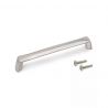 Lot de 10 poignées Canton, L142mm, entraxe 128mm, Zamak, Nickel satiné Lot de 10 poignées Canton, L142mm, entraxe 128mm, Zamak, Nickel satiné