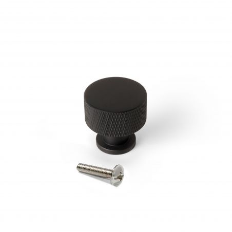 Lot de 10 boutons Argos, diamètre 30mm, Aluminium, Noir Lot de 10 boutons Argos, diamètre 30mm, Aluminium, Noir