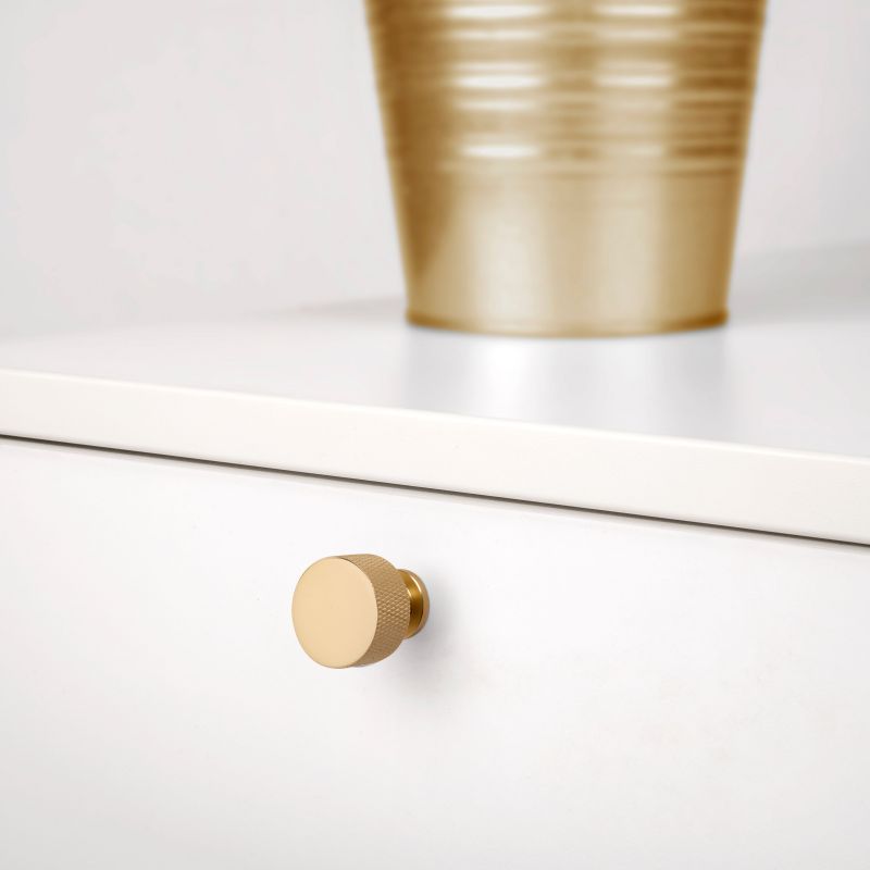 Lot de 10 boutons Argos, diamètre 30mm, Aluminium, Or