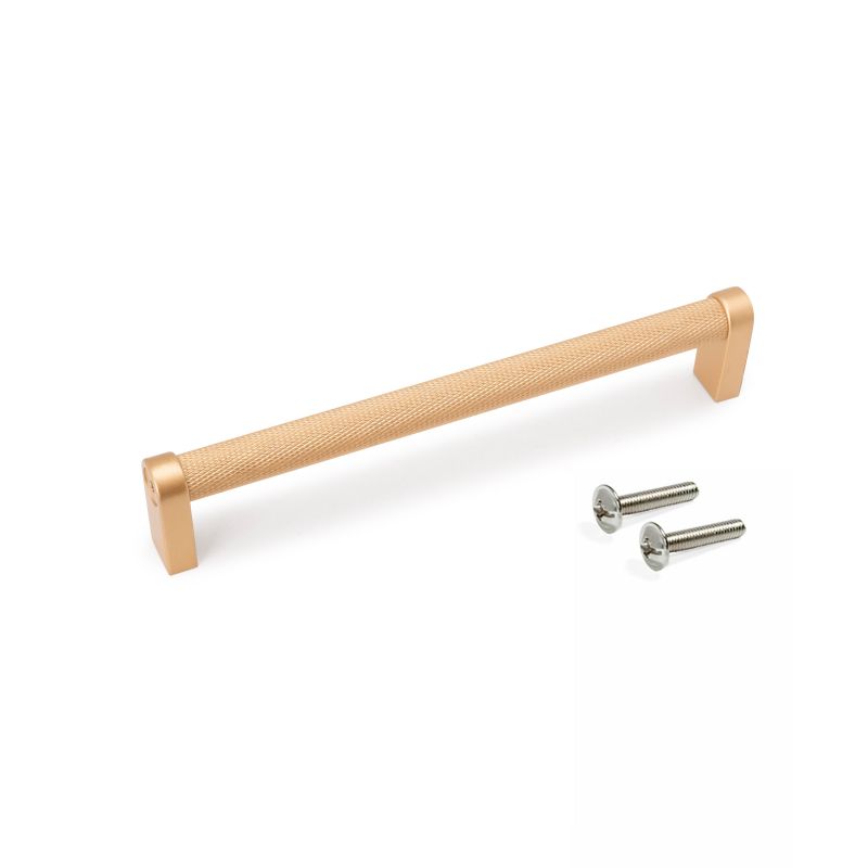 Lot de 5 poignées Bergen, L173mm, entraxe 160mm, Aluminium , Or