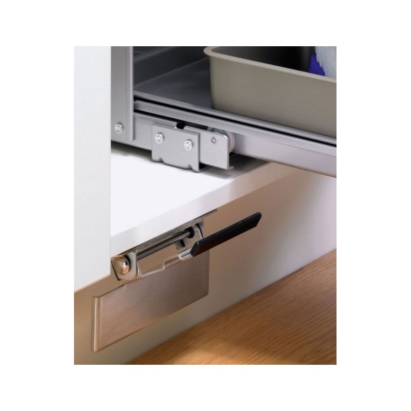 Kit pédale pour ouverture automatique d'une poubelle coulissante