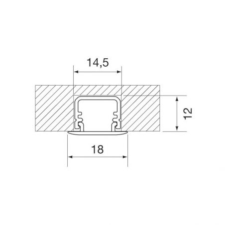Mini réglette à LED 12V Malindi, Longueur 372mm, Sans interrupteur Mini réglette à LED 12V Malindi, Longueur 372mm, Sans interrupteur