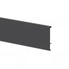 Profil de façade pour tiroir à l'anglaise Concept, longueur 1,07m, Aluminium, Gris anthracite Profil de façade pour tiroir à l'anglaise Concept, longueur 1,07m, Aluminium, Gris anthracite