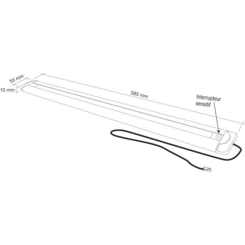 Réglette LED 12V, Avec interrupteur sensitif