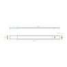 Réglette LED 220V, Longueur 520mm, Noir Réglette LED 220V, Longueur 520mm, Noir