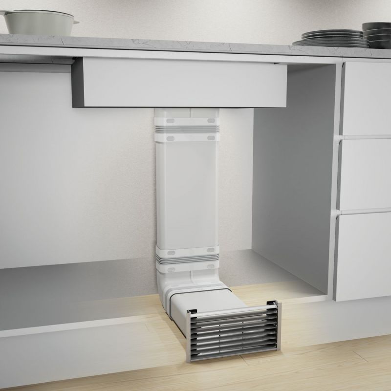 Kit de ventilation Compair® Prime Flow 150, Grille d'aération couleur noir mat