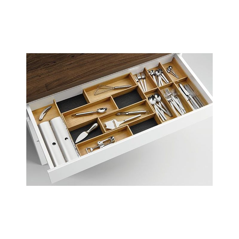 Lot Modify 1000, Range couverts et ustensiles pour caisson de 1000mm, frêne noir