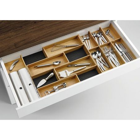 Lot Modify 1000, Range couverts et ustensiles pour caisson de 1000mm, frêne noir Lot Modify 1000, Range couverts et ustensiles pour caisson de 1000mm, frêne noir