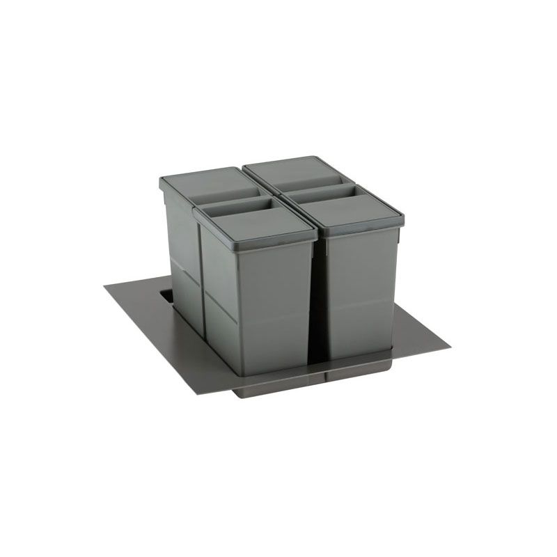 Poubelle sélective pour caisson de 450 mm