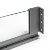 Tiroir Vertex 40 kg hauteur 131 mm avec côtés en verre, profondeur 500 mm, Gris anthracite Tiroir Vertex 40 kg hauteur 131 mm avec côtés en verre, profondeur 500 mm, Gris anthracite