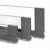 Tiroir Vertex 40 kg hauteur 131 mm avec côtés en verre, profondeur 500 mm, Gris anthracite Tiroir Vertex 40 kg hauteur 131 mm avec côtés en verre, profondeur 500 mm, Gris anthracite