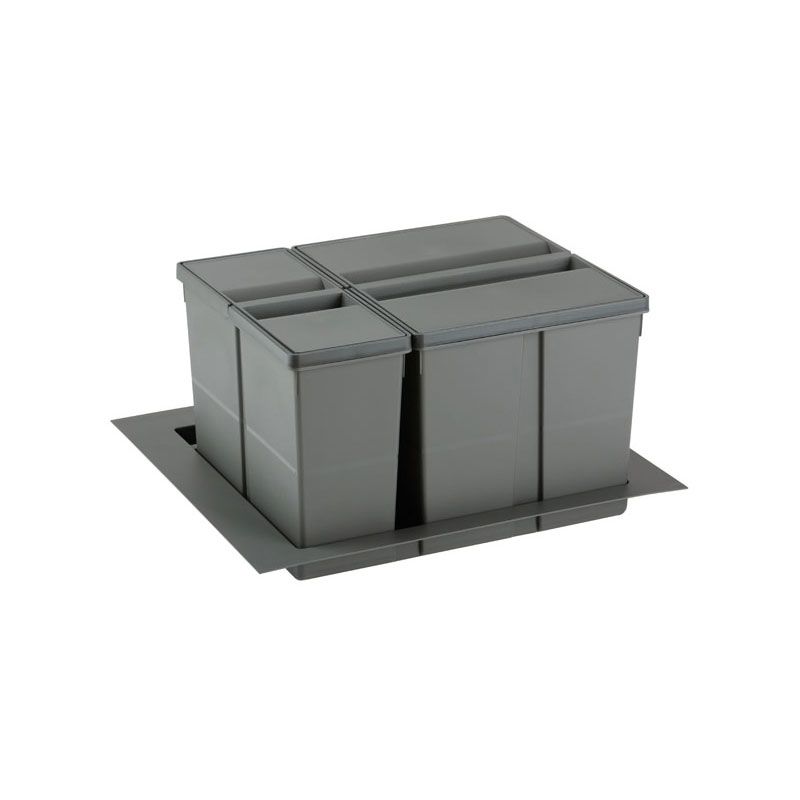 Poubelle sélective 37L pour caisson de 600 mm