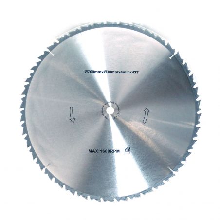 Lame 700mmx30mm, 42 dents...