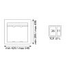Poubelle sélective 37L pour caisson de 600 mm Poubelle sélective 37L pour caisson de 600 mm