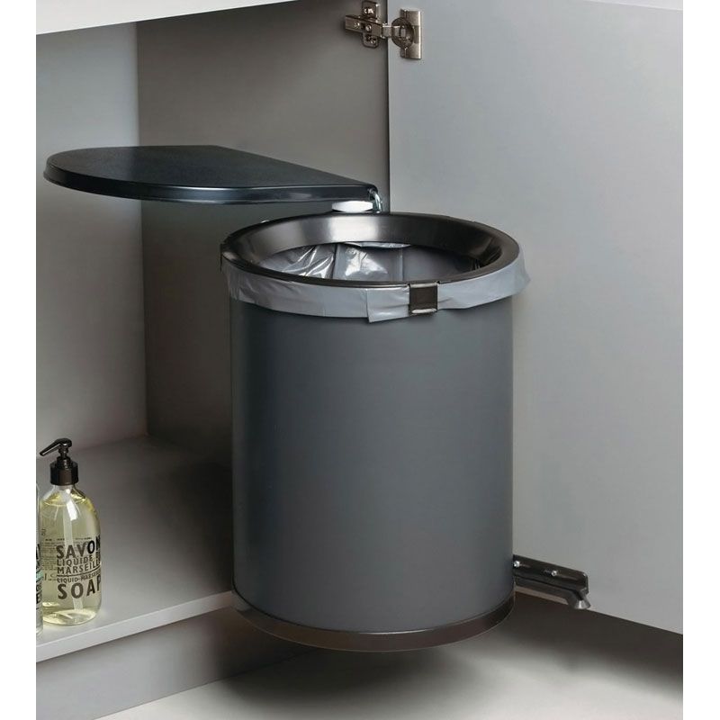 Poubelle pivotante à ouverture automatique 30L