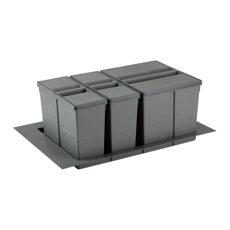 Poubelle sélective 48L pour caisson de 800 mm