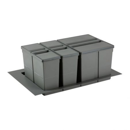 Poubelle sélective 48L pour caisson de 800 mm Poubelle sélective 48L pour caisson de 800 mm