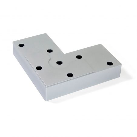Lot de 20 pieds pour meuble Alumix 8, hauteur 12 mm, Aluminium Lot de 20 pieds pour meuble Alumix 8, hauteur 12 mm, Aluminium