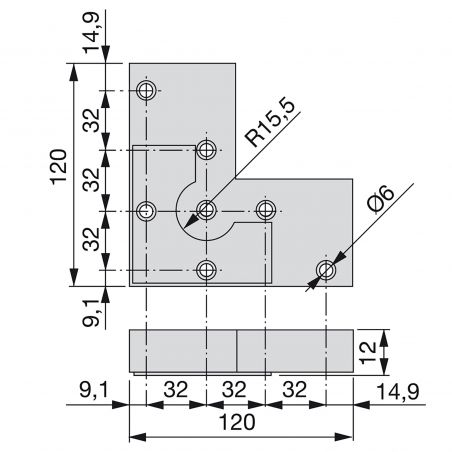 Lot de 20 pieds pour meuble Alumix 8, hauteur 12 mm, Aluminium Lot de 20 pieds pour meuble Alumix 8, hauteur 12 mm, Aluminium