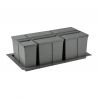 Poubelle sélective 63L 3 bacs pour caisson de 900 mm Poubelle sélective 63L 3 bacs pour caisson de 900 mm