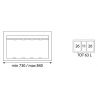 Poubelle sélective 63L 3 bacs pour caisson de 900 mm Poubelle sélective 63L 3 bacs pour caisson de 900 mm