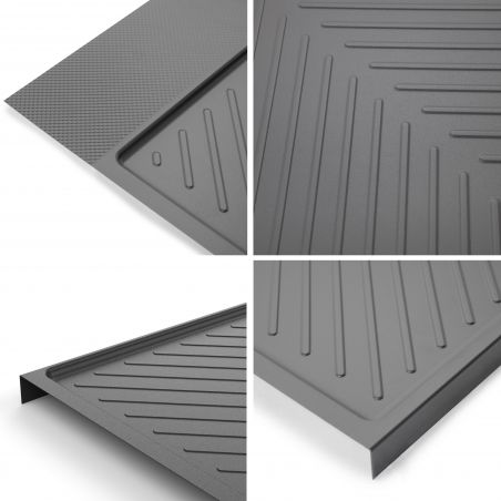 Tapis de protection Sink pour fond de meuble de cuisine, caisson 800mm, Anthracite : une protection en matériau gris anthracite