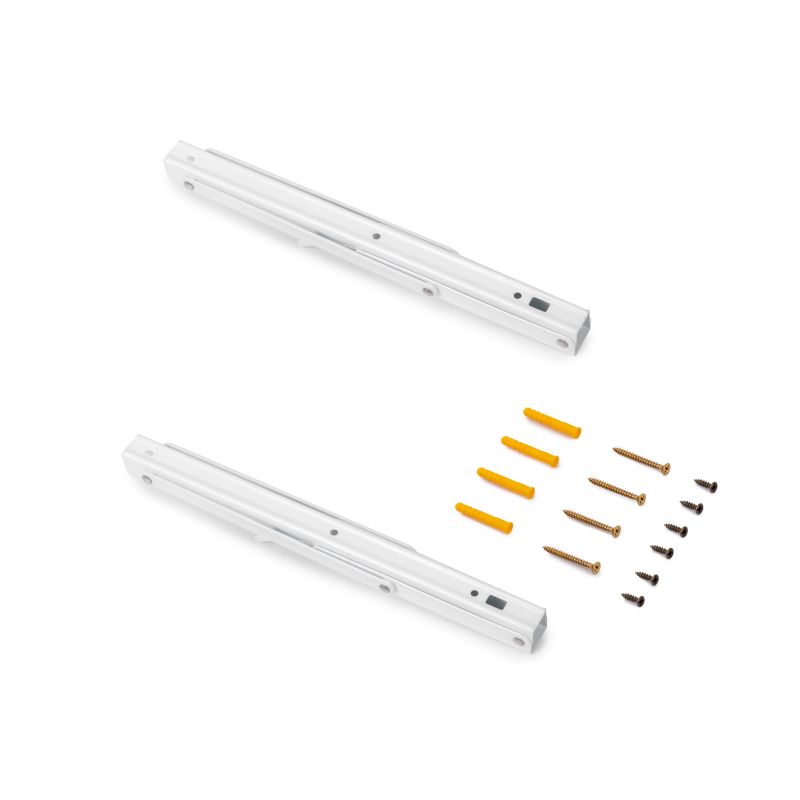 Jeu de 2 supports relevables, longueur 303mm, Blanc