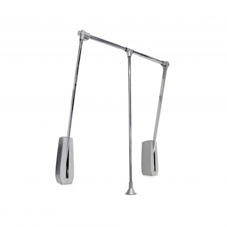 Penderie rabattable Hang à fixation murale de largeur 600 à 830 mm, Chromé Penderie rabattable Hang à fixation murale de largeur 600 à 830 mm, Chromé