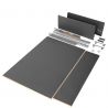 Tiroir Vertex 40 kg hauteur 178 mm, profondeur 500 mm avec panneaux inclus pour caisson de 900 mm, Anthracite Tiroir Vertex 40 kg hauteur 178 mm, profondeur 500 mm avec panneaux inclus pour caisson de 900 mm, Anthracite