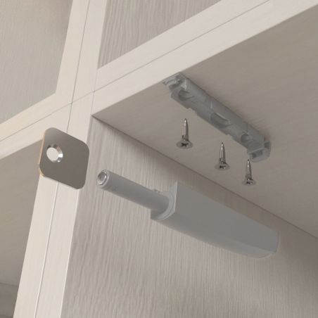 Lot de 10 loqueteaux à visser avec réglage Push Lite, longueur 80mm, Fermeture Magnétique, Gris Lot de 10 loqueteaux à visser avec réglage Push Lite, longueur 80mm, Fermeture Magnétique, Gris