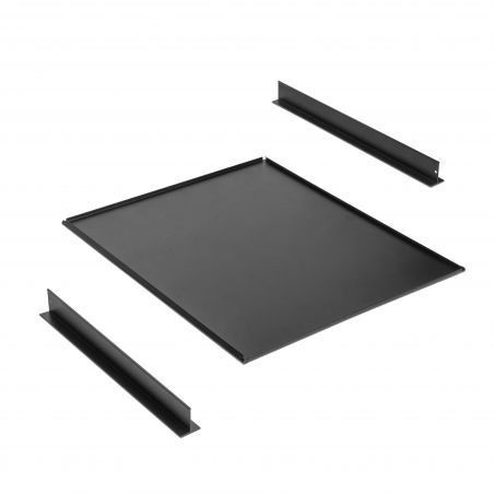 Kit plateau sur coulisses avec 2 paniers de rangement pour caisson de 800 mm, Noir Kit plateau sur coulisses avec 2 paniers de rangement pour caisson de 800 mm, Noir