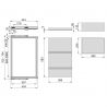 Kit plateau sur coulisses avec 2 paniers de rangement pour caisson de 800 mm, Noir Kit plateau sur coulisses avec 2 paniers de rangement pour caisson de 800 mm, Noir