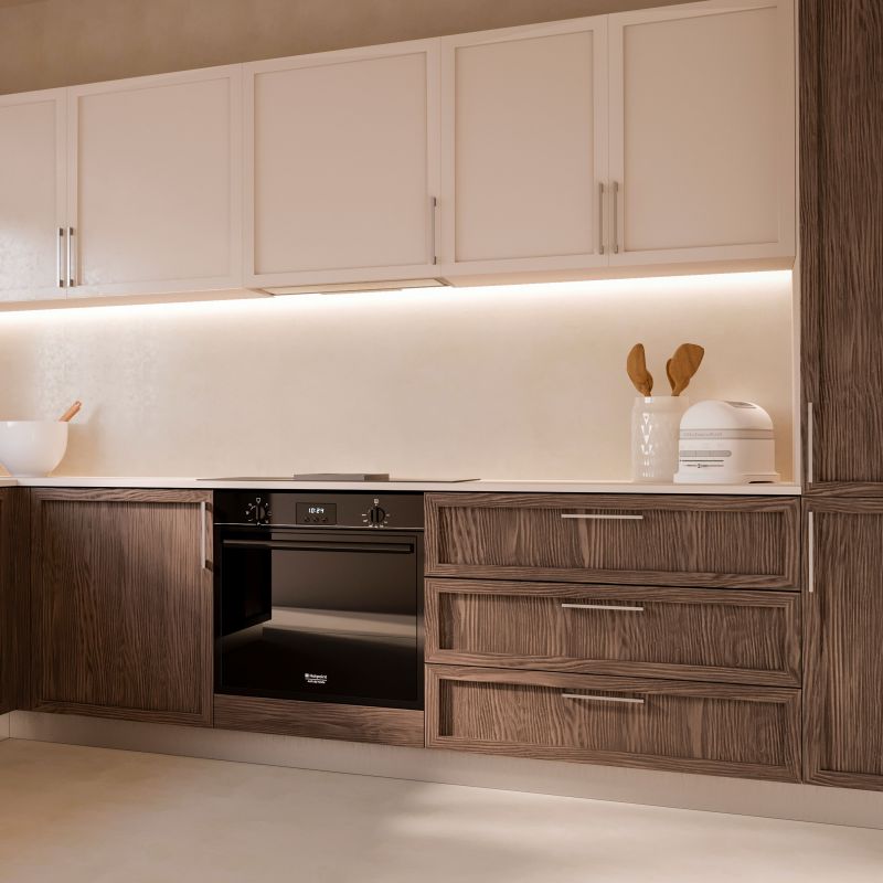 Lot de 20 Poignées Montreal, L 160 mm, entraxe 128 mm, Nickel satiné