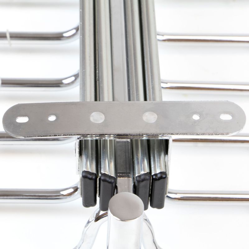 Porte-pantalons double amovible Self pour armoire, Chromé