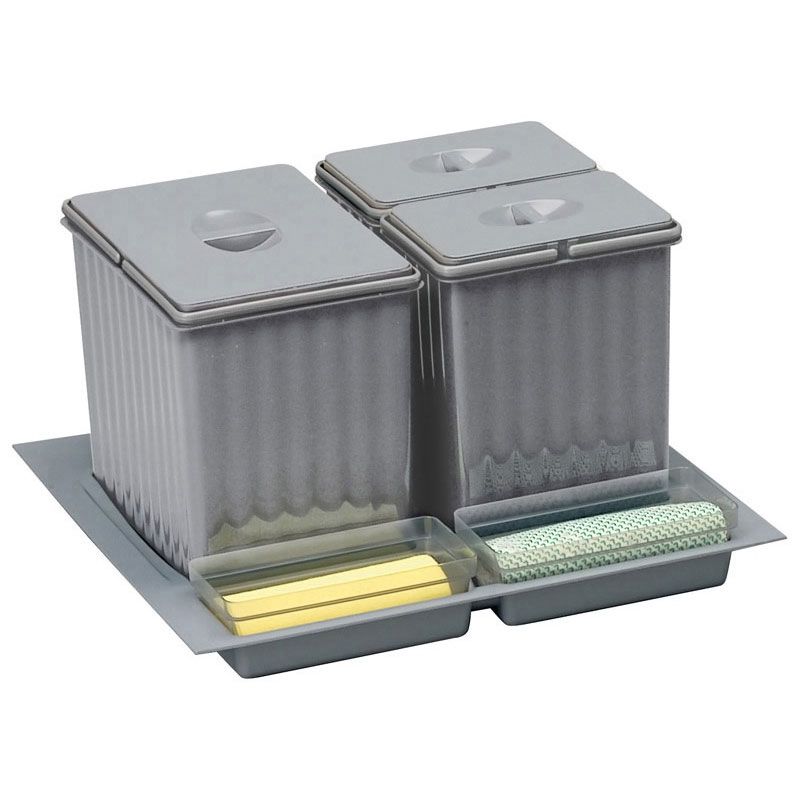 Poubelle sélective pour caisson de 600 mm