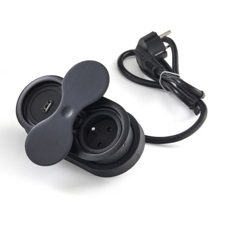 Bloc 1 prise + 1 USB-A...